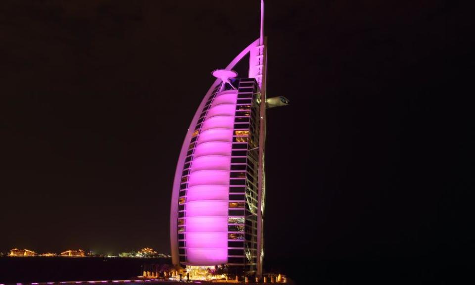 Atkins worked on the Burj Al Arab Hotel in Dubai