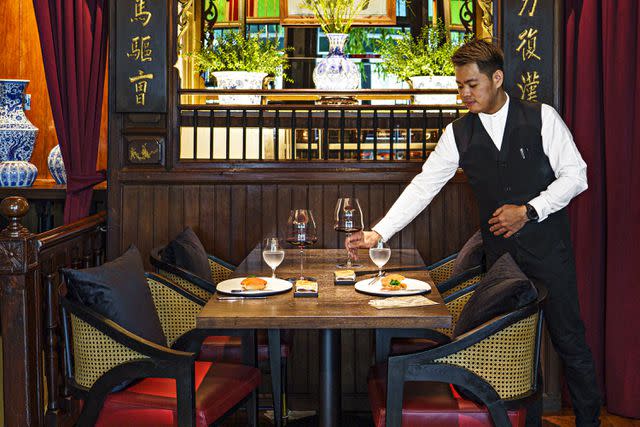 <p>Chris Schalkx</p> Thai Chinese fine-dining spot Potong opened in 2021 and has won many awards since for its modern approach to ancestral food traditions. The restaurant is housed in a building that has been in chef-owner Pichaya Soontornyanakij’s family for five generations.