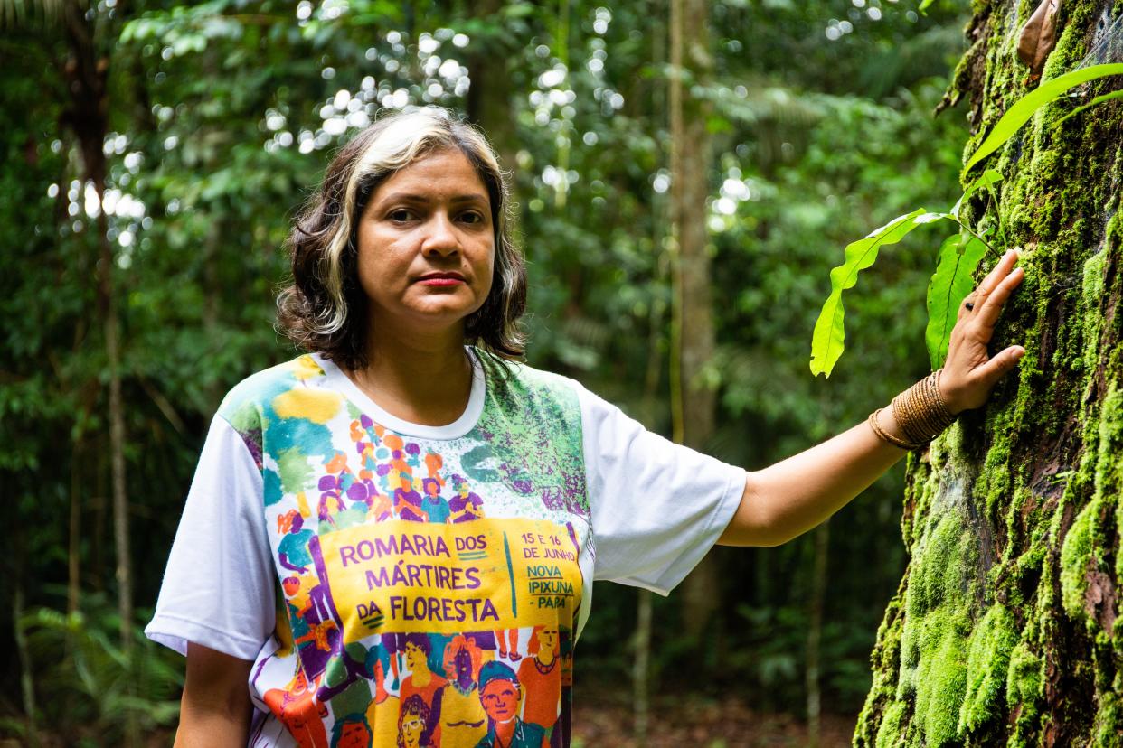 <p>Claudelice’s brother and sister-in-law were killed for their ‘crime’ of trying to protect the Brazilian Amazon</p> (Cafod)