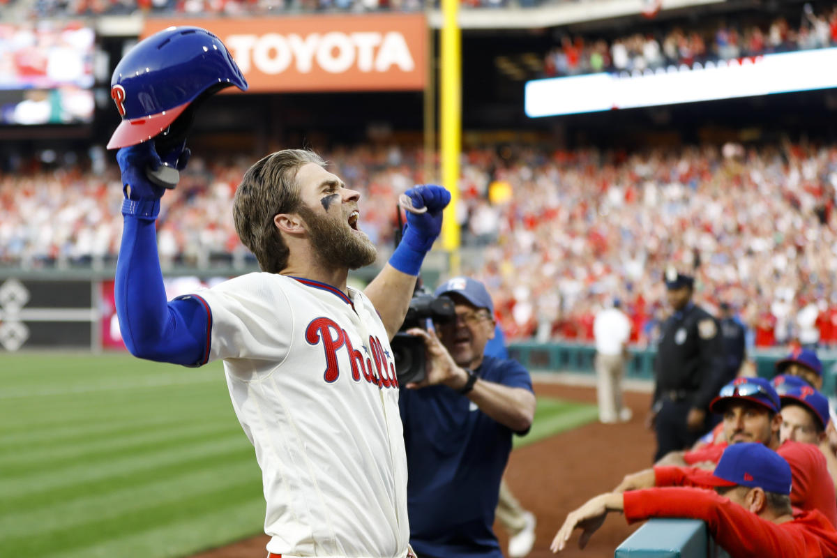 Bryce Harper ignites Phillies fans with monster first home run