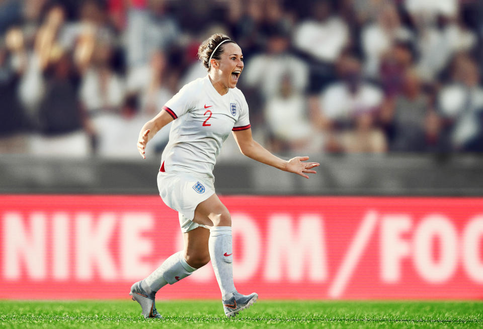 <p>Rather than share a kit design with the senior men’s team, as has previously been the case, the Lionesses will head into the tournament sporting a fresh take on the traditional white kit, accented by dark red cuffs. </p>
