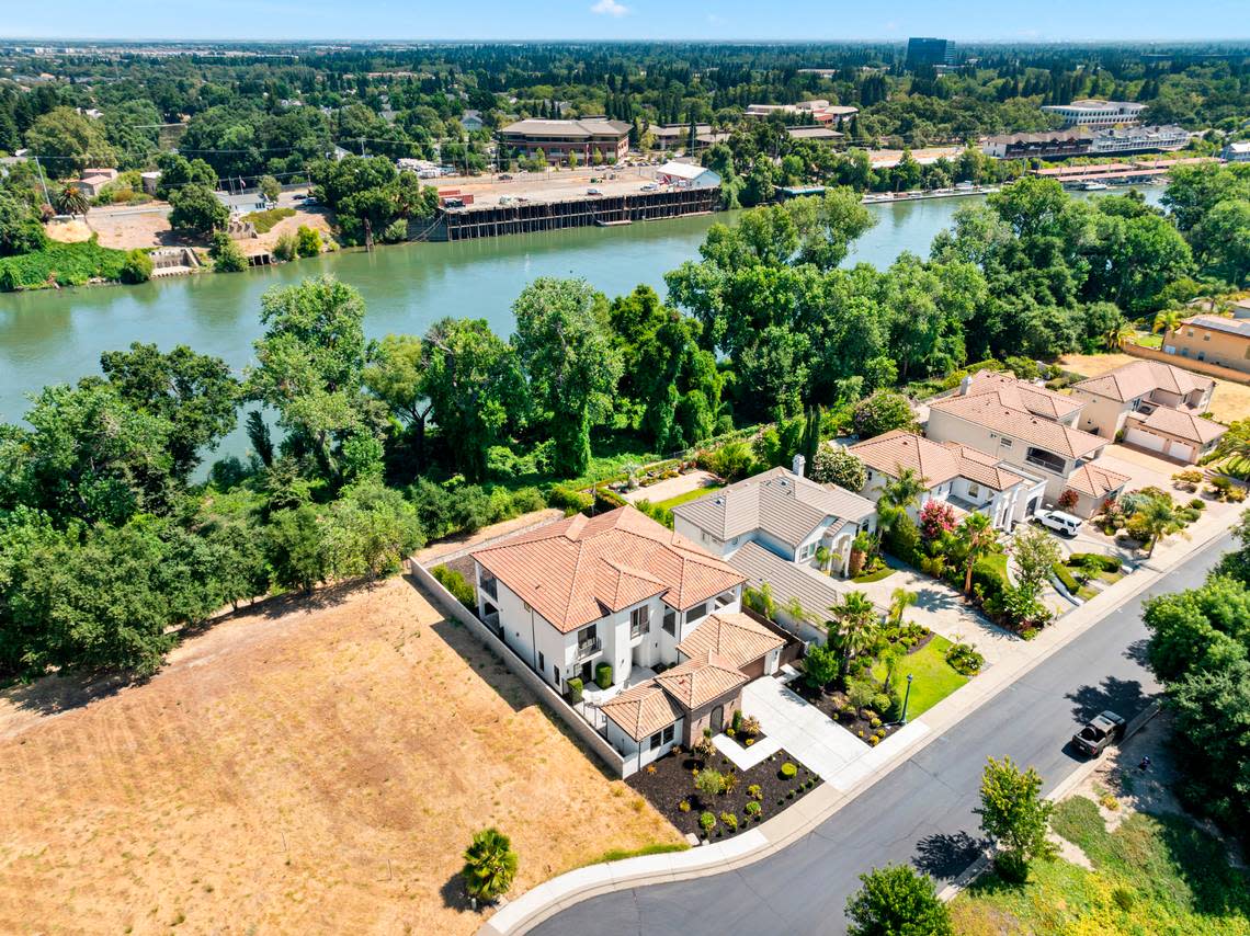 The West Sacramento home is on the Sacramento River.