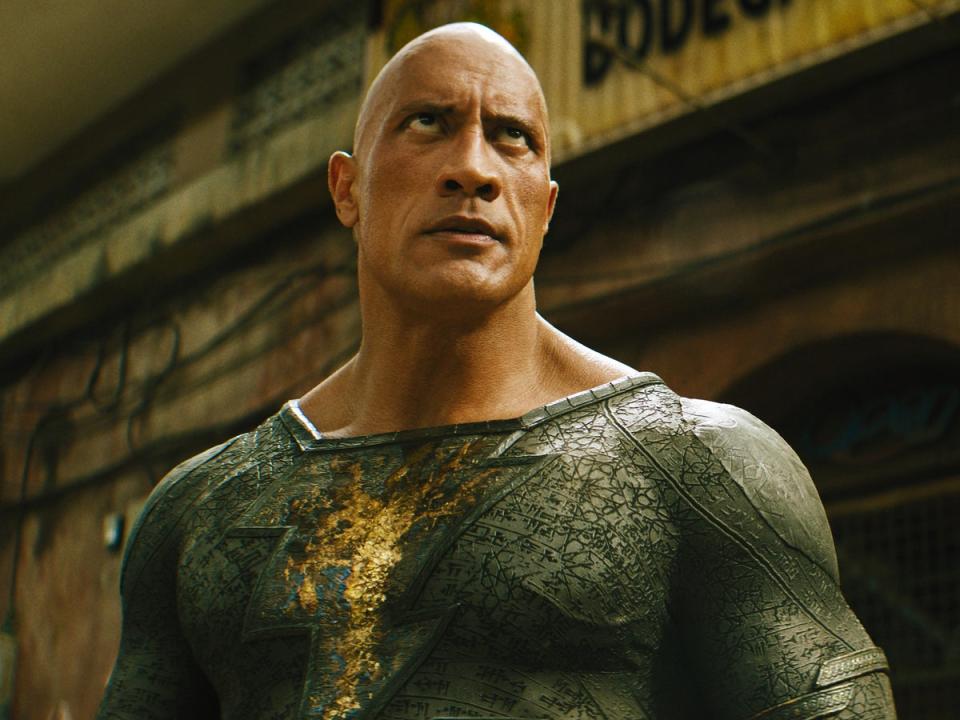 Up and Adam: Dwayne Johnson as the titular superhero in ‘Black Adam’ (Warner Bros)