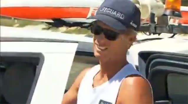 Nick Malcolm, the lifeguard who saved the future King of Denmark, was keen to play down the incident. Photo: 7 News