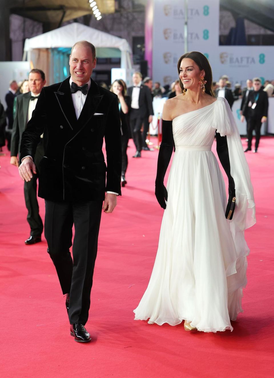 london, england february 19 catherine, princess of wales and prince william, prince of wales, attend the ee bafta film awards 2023 at the royal festival hall on february 19, 2023 in london, england the prince of wales, president of the british academy of film and television arts bafta, and the princess will attend the awards ceremony before meeting category winners and ee rising star award nominees photo by chris jacksongetty images