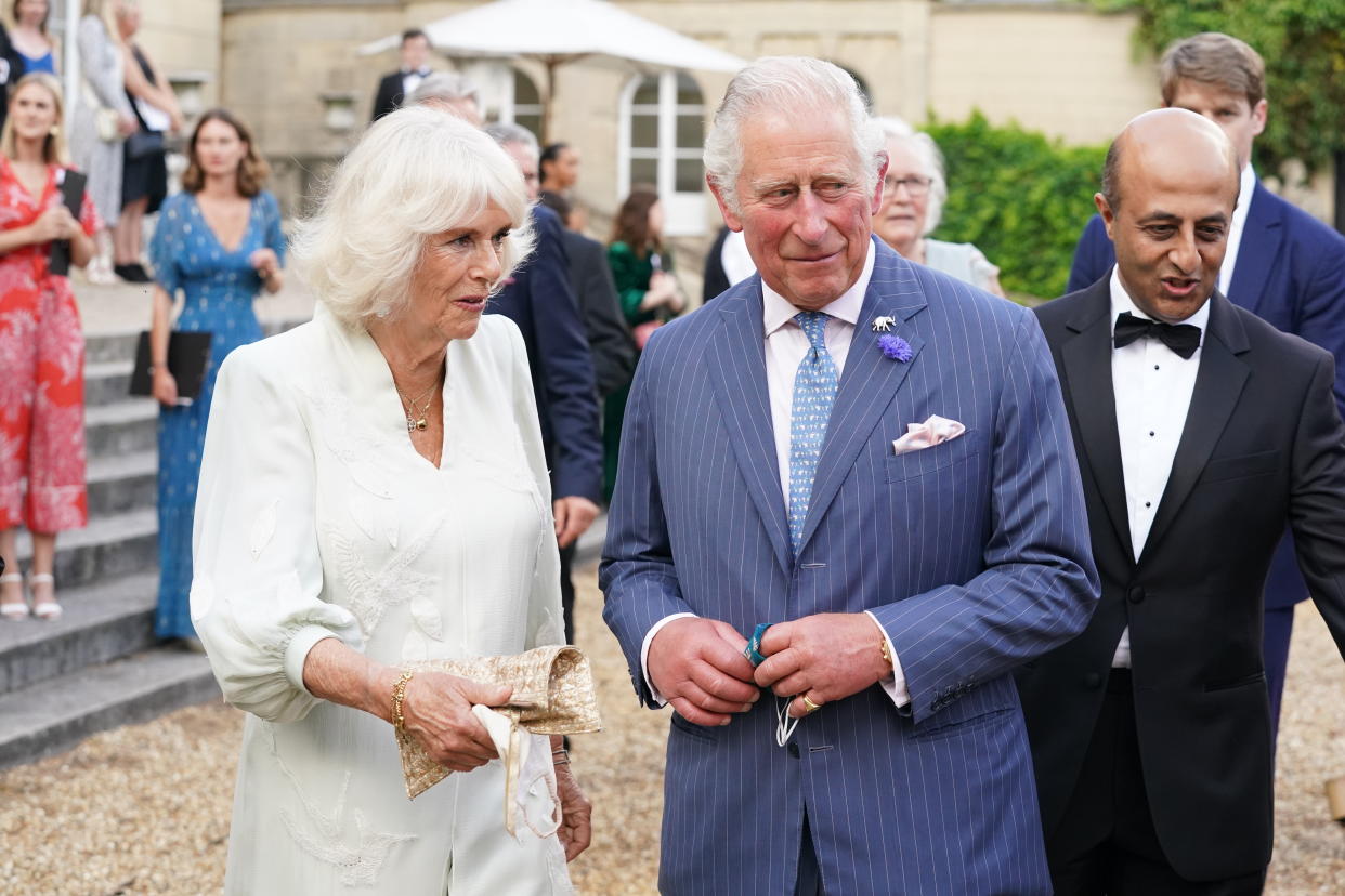 LONDON, ENGLAND - JULY 14: Prince Charles, Prince of Wales and Camilla, Duchess of Cornwall arrive to attend the 