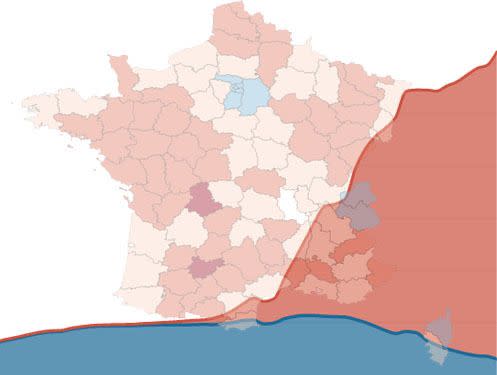 La cinquième vague de Covid-19 et l'impact d'Omicron analysés en chiffres et cartes (Photo: Le HuffPost)