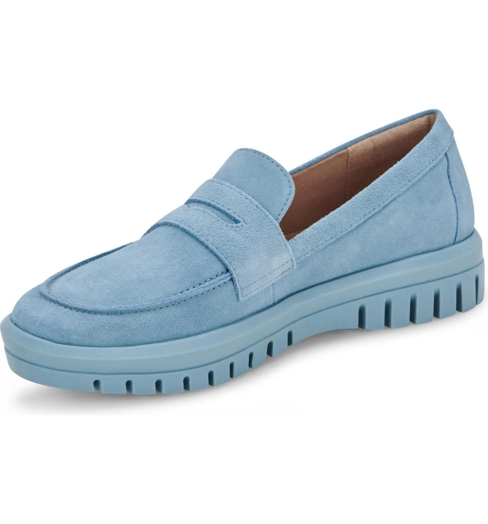 Blondo Frey Waterproof Loafer in Light Blue