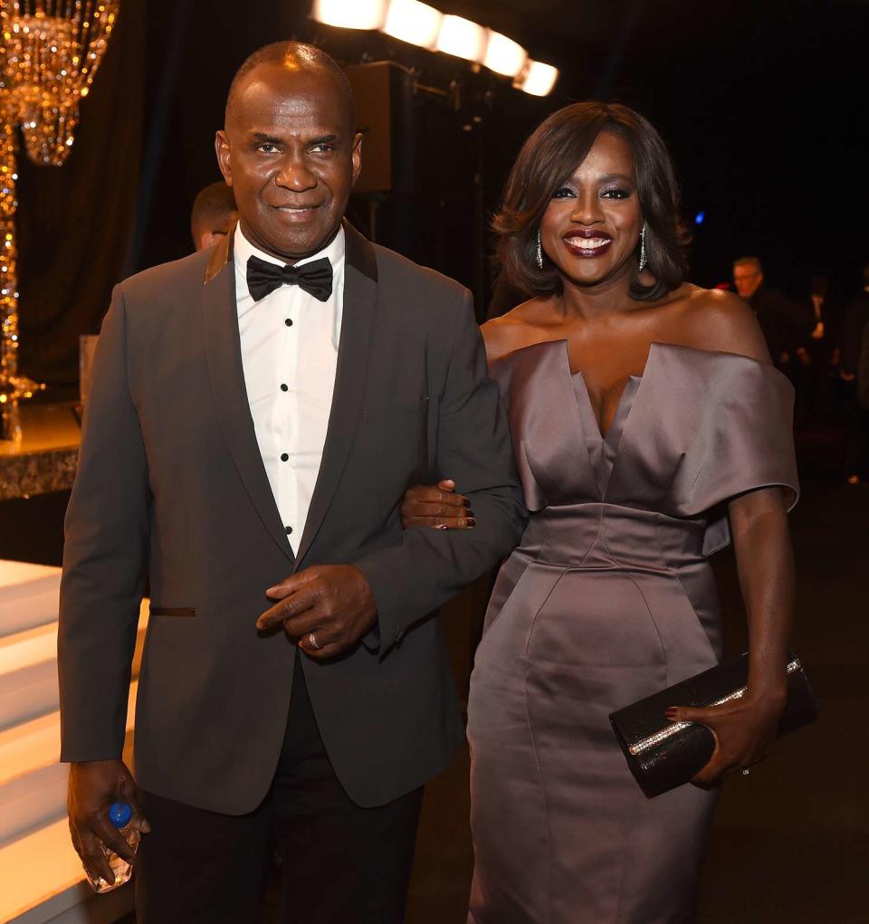 Julius Tennon (L) and Viola Davis attend The 22nd Annual Screen Actors Guild Awards at The Shrine Auditorium on January 30, 2016 in Los Angeles, California