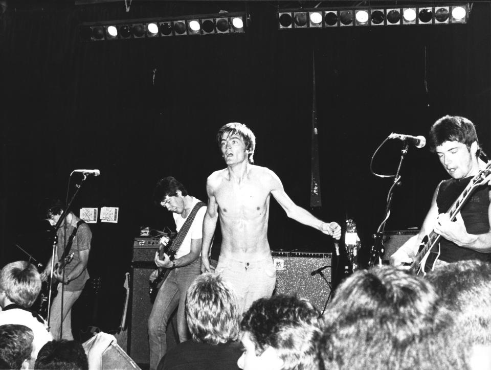 Feargal Sharkey (center) and the Undertones at the Whisky A Go Go in Los Angeles, CA, 1980 (Photo by Chris Walter/WireImage)