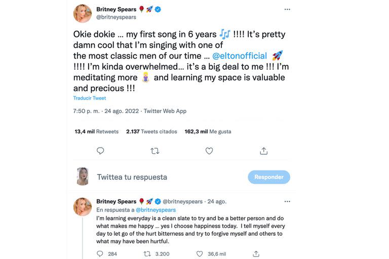Britney Spears se sinceró sobre su última canción