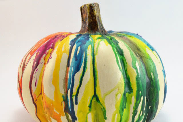 Melted Crayon Pumpkin