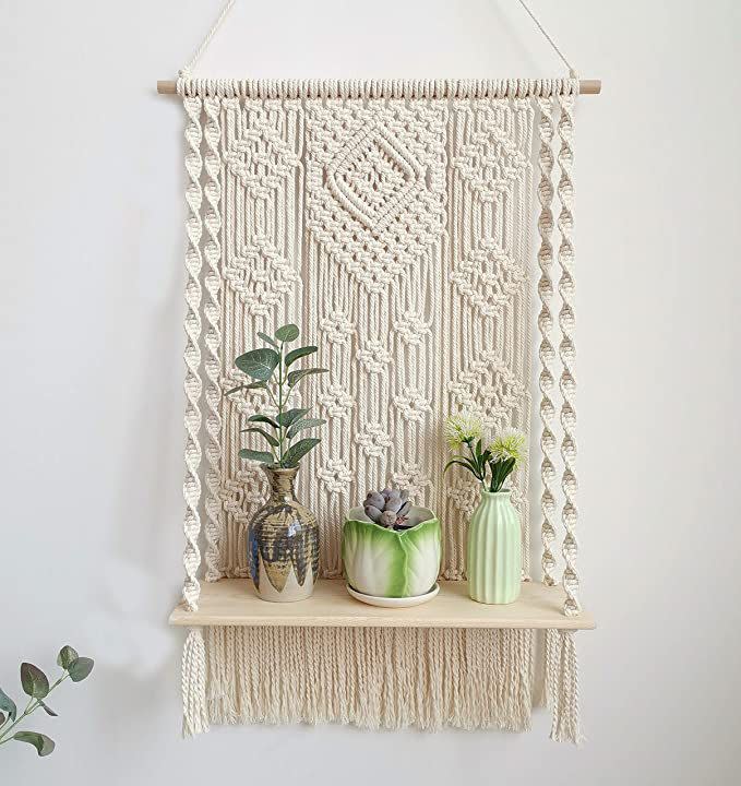 Macrame Wall Hanging Shelf