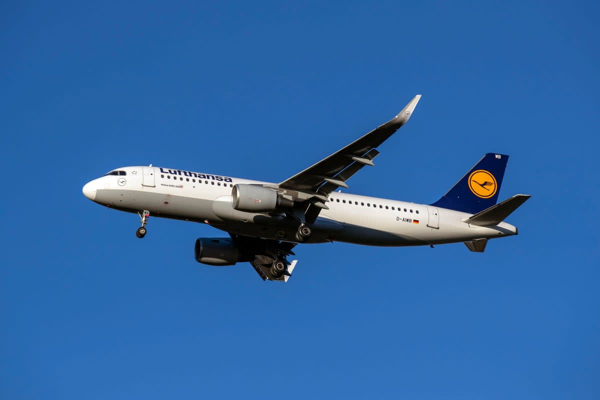 The death occurred on a Lufthansa plane. (PA Archive)