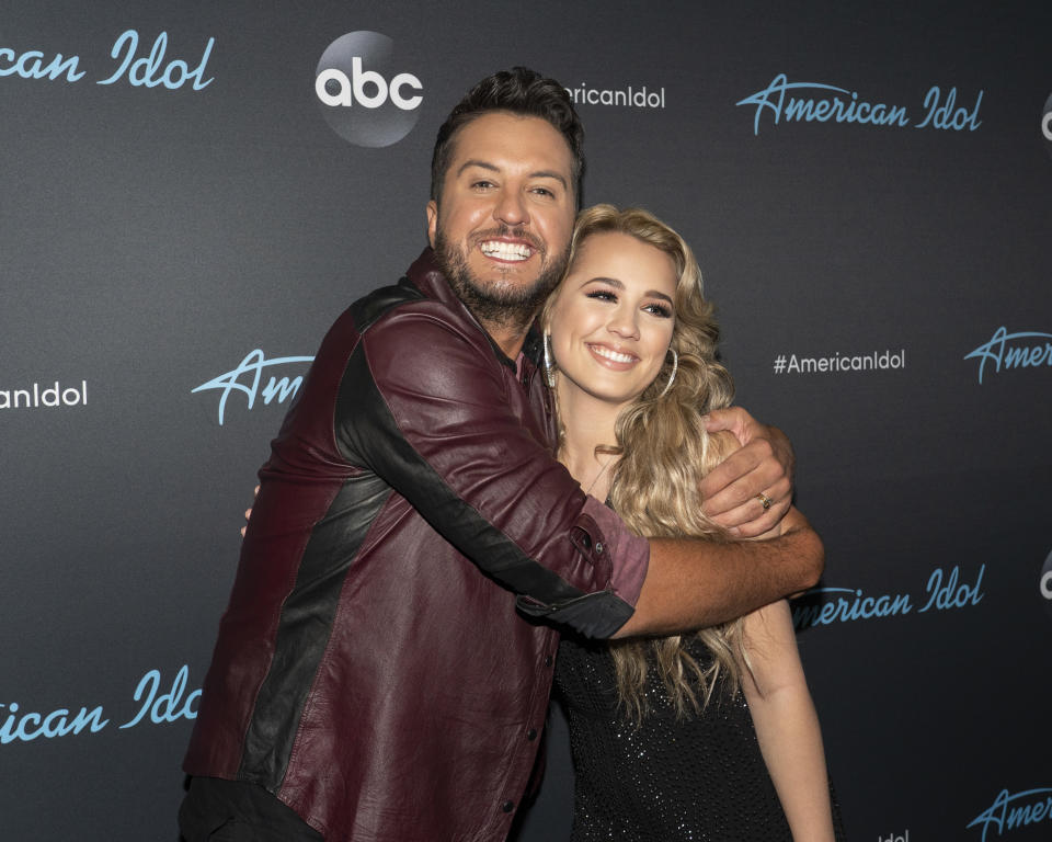 Luke Bryan with Gabby Barrett. “I believed in Gabby from the day one,” Bryan says. (Photo: Eric McCandless/Walt Disney Television via Getty Images)