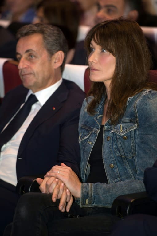 Sarkozy has been married to former top model Carla Bruni since 2008