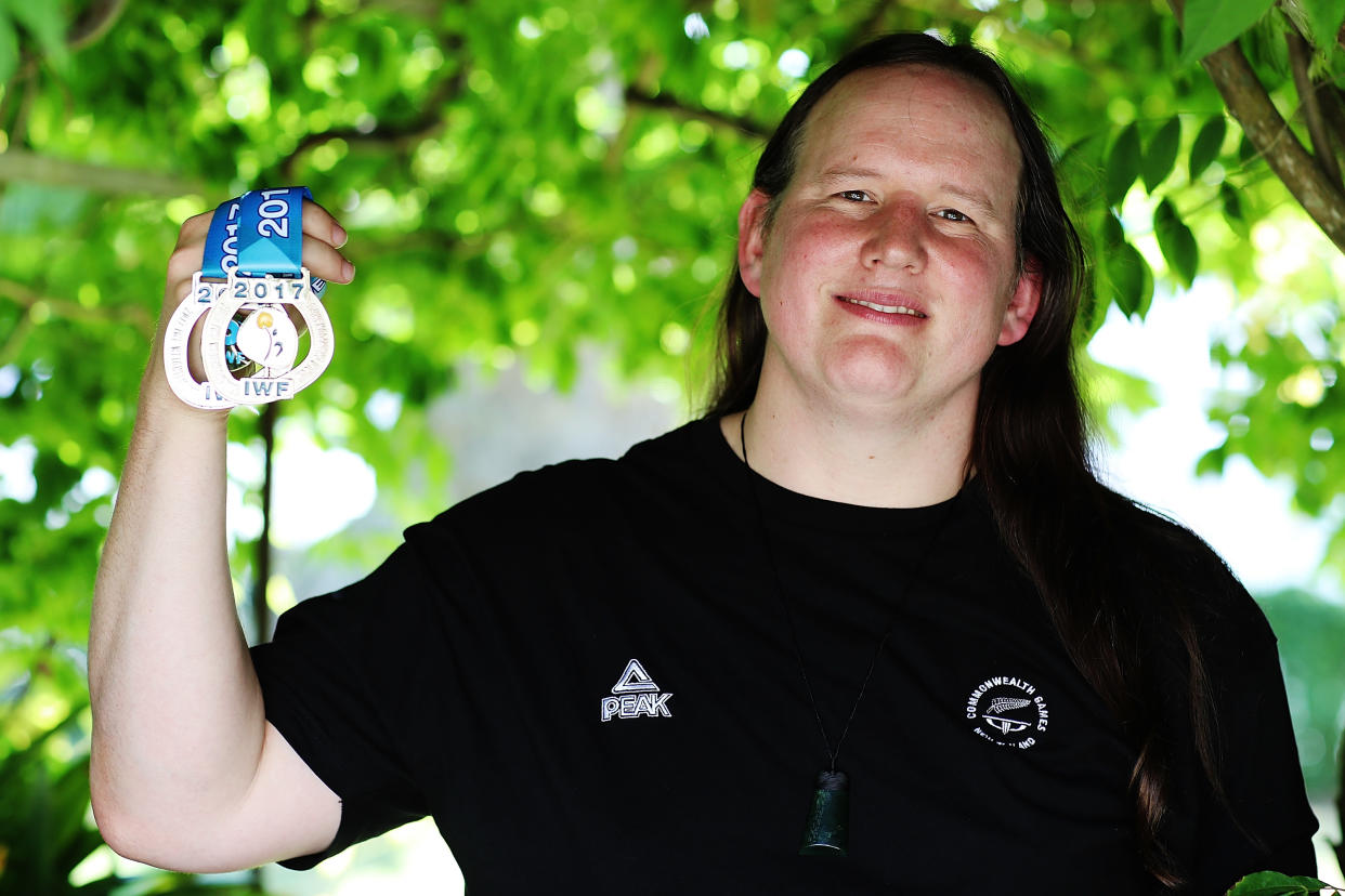 AUCKLAND, NEW ZEALAND - DECEMBER 08:  Weightlifter Laurel Hubbard poses during a portrait session on December 8, 2017 in Auckland, New Zealand.  (Photo by Hannah Peters/Getty Images)