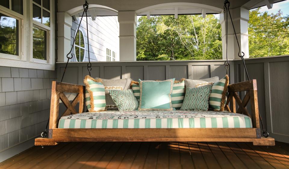 Bleach is safe for use on white outdoor cushions but may cause discoloration on any cushions in other colors.