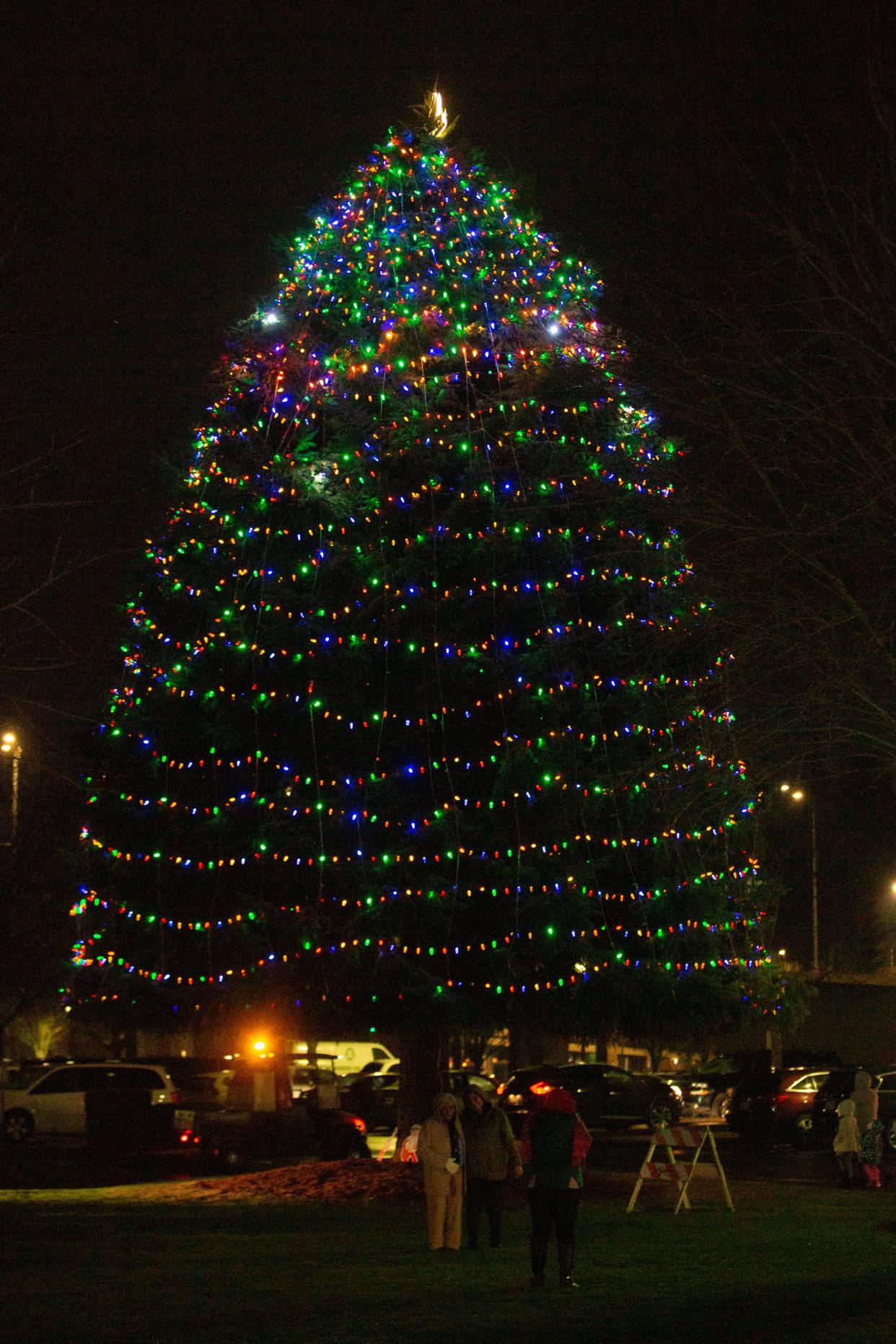 The holiday lights at Riverfront Park in 2019.