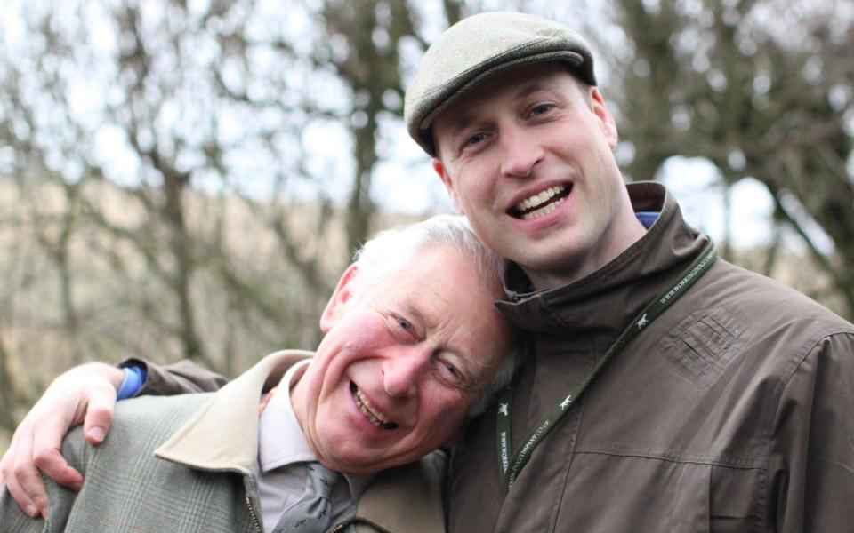 Photograph of Prince Charles, the Prince of Wales and Prince William, the Duke of Cambridge, released to celebrate The Duke’s birthday - The Duchess of Cambridge 