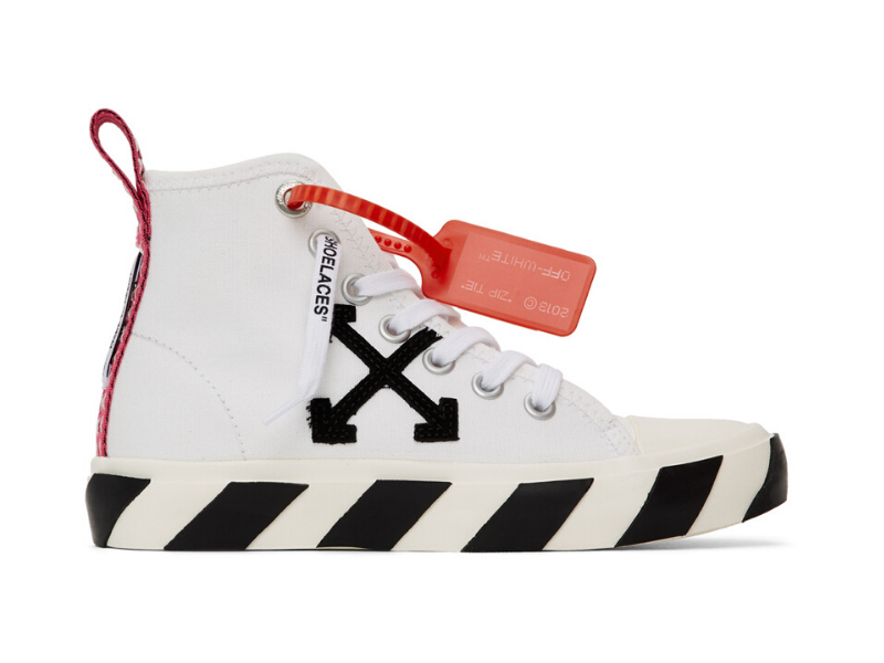 Off-White White Mid-Top Sneakers