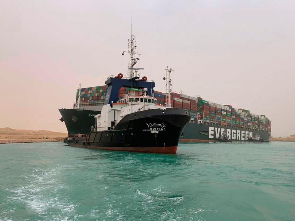ever given suez canal egypt container ship