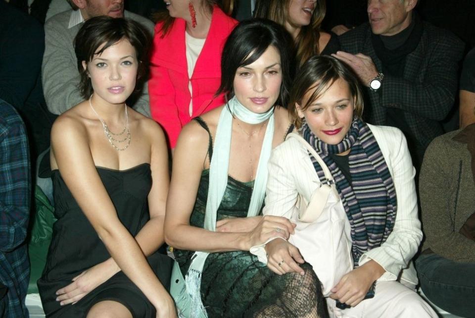 Mandy poses for the camera while Rashida leans on Famke and looks like she could be sick