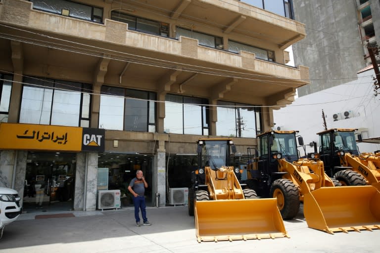 Un magasin Caterpillar à Bagdad, le 30 mai 2024 (AHMAD AL-RUBAYE)