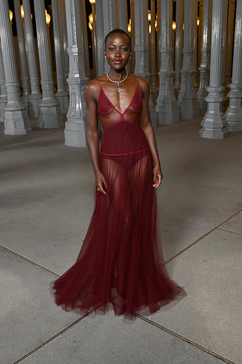 LOS ANGELES, CALIFORNIA - NOVEMBER 04: Lupita Nyong'o, wearing Gucci, attends the 2023 LACMA Art+Film Gala, Presented By Gucci at Los Angeles County Museum of Art on November 04, 2023 in Los Angeles, California. (Photo by Michael Kovac/Getty Images for LACMA)