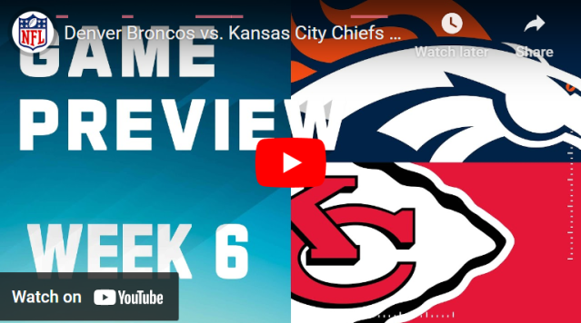 Kansas City Chiefs at Denver Broncos Showdown