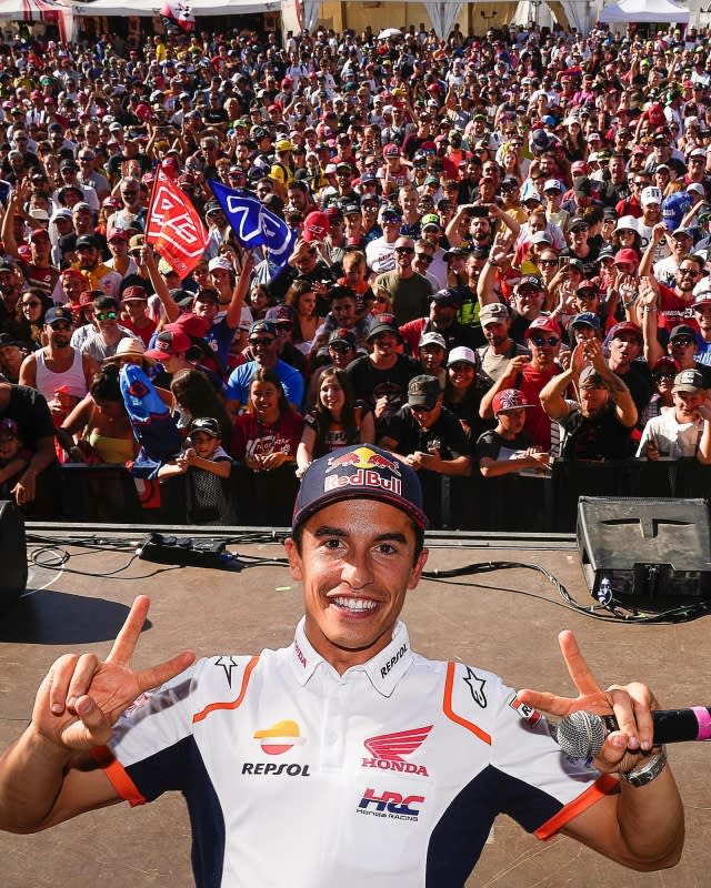 馬昆斯極速復出。（圖：MotoGP Facebook）