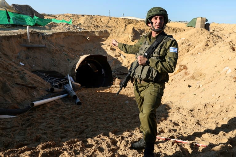 Armeesprecher Daniel Hagari hat das Versprechen der israelischen Regierung in Frage gestellt, die radikalislamische Palästinenserorganisation Hamas vollständig zu zerstören. (JACK GUEZ)