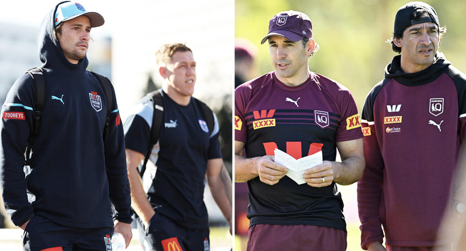 NSW and Queensland ahead of the State of Origin opener.