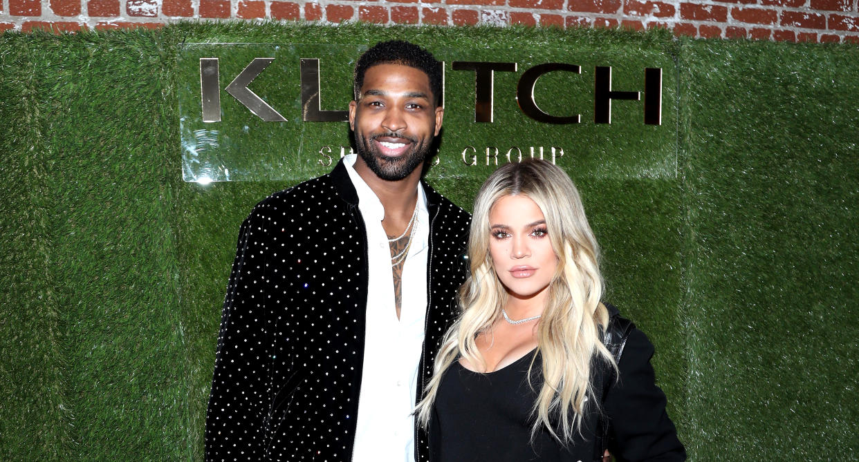 Tristan Thompson and Khloé Kardashian attend an event in February. (Photo: Jerritt Clark/Getty Images for Klutch Sports Group)