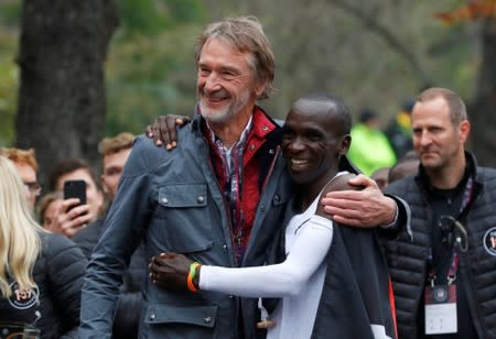 Eliud Kipchoge, the marathon world record holder from Kenya, attempts to run a marathon in under two hours in Vienna