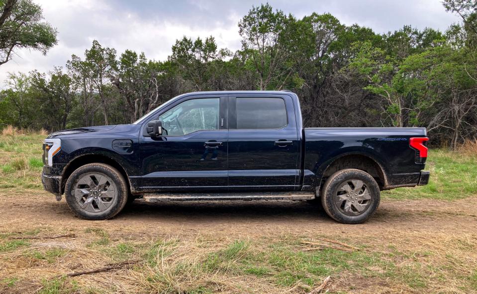 The 2022 Ford F-150 Lightning XLT.