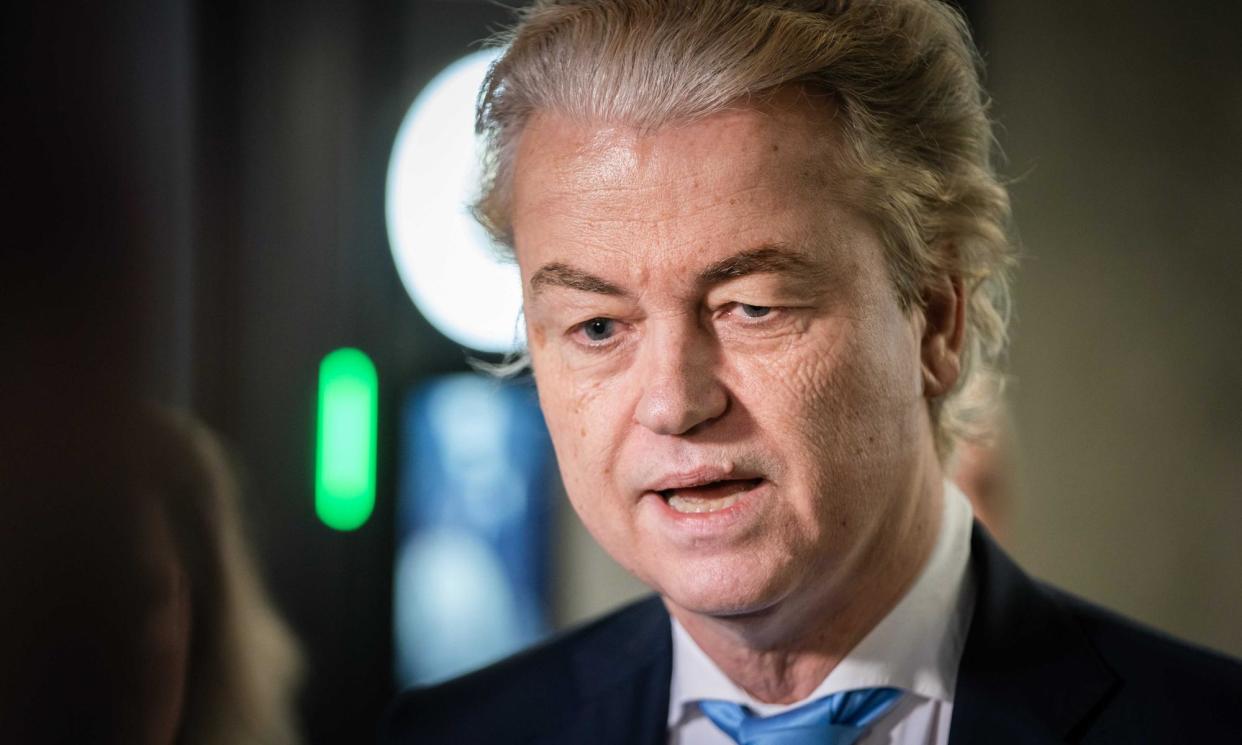 <span>Geert Wilders said many people who voted for the PVV expecting him to be PM were angry, ‘and I’m just as angry as they are’.</span><span>Photograph: Bart Maat/EPA</span>