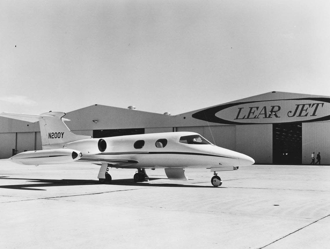The 1964 Lear Jet 23, registered N200Y with the FAA and also known by its manufacturer’s serial number, 23-003, on Oct. 13, 1964, before it was delivered to the first Learjet customer, Chemical and Industrial Corp. of Cincinnati.