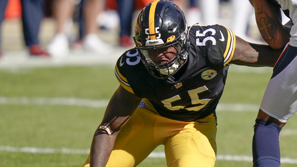 Pittsburgh Steelers linebacker Devin Bush suffered an ACL tear against the Browns, per a report. (AP Photo/Keith Srakocic)