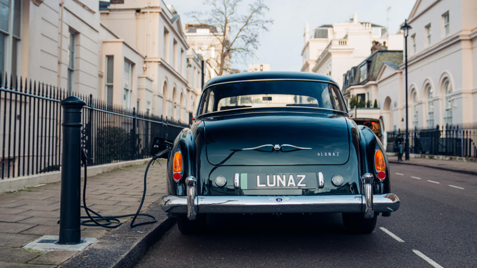 An all-electric 1961 Bentley S2 Continental restomod from Lunaz.