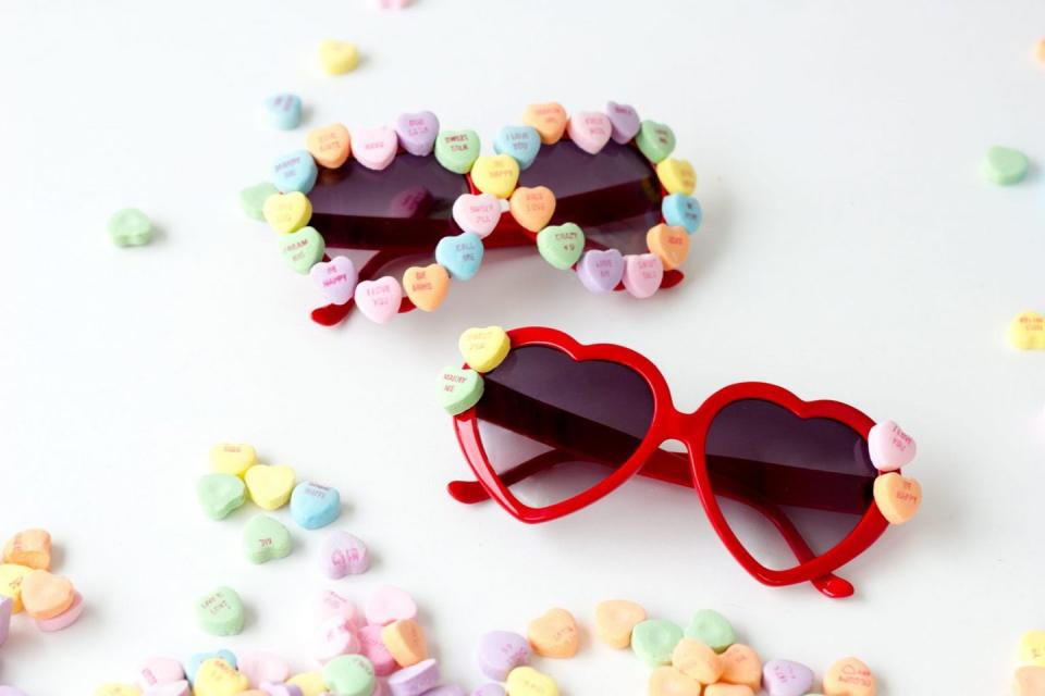 Make Valentine's Day Heart Sunglasses