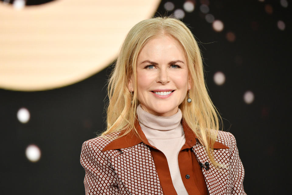 Nicole Kidman speaks during the HBO segment of the 2020 Winter TCA Press Tour 