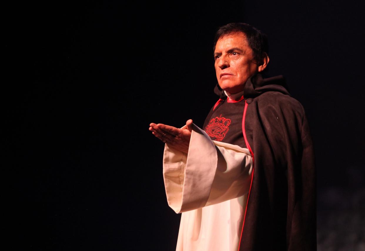 Manuel Ojeda se encargó de encarnar a Cristo en el viacrucis de Iztapalapa que recrea la película 'El elegido'.  (Photo by Marcos Delgado/Clasos.com/LatinContent via Getty Images)