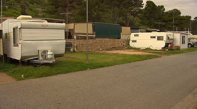 Residents are gradually leaving the Brighton Caravan Park. Photo: 7News