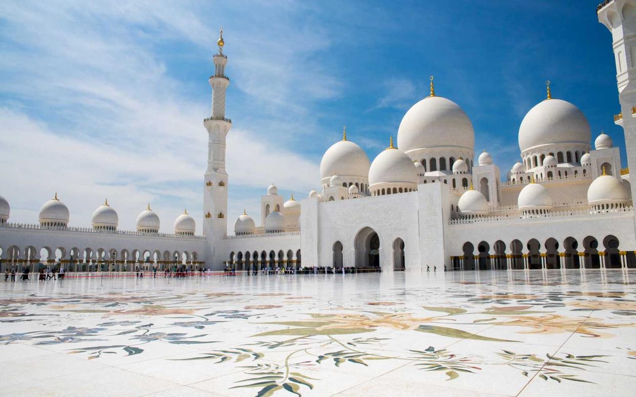 Sheikh Zayed Mosque in Abu Dhabi