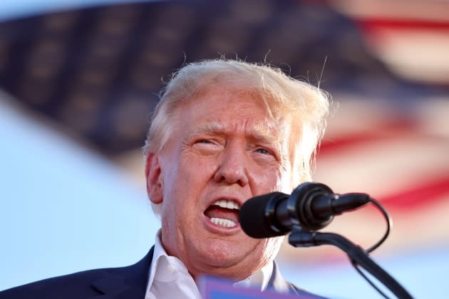 Donald Trump Holds Campaign Rally In Support Of Arizona GOP Candidates - Credit: Mario Tama/Getty Images