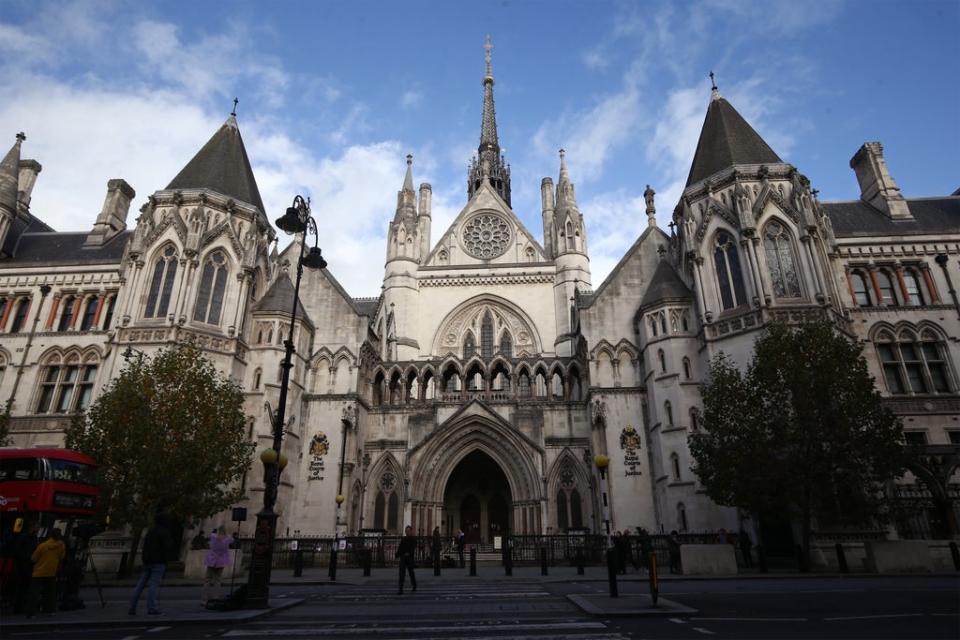 The High Court in London (Yui Mok/PA) (PA Archive)