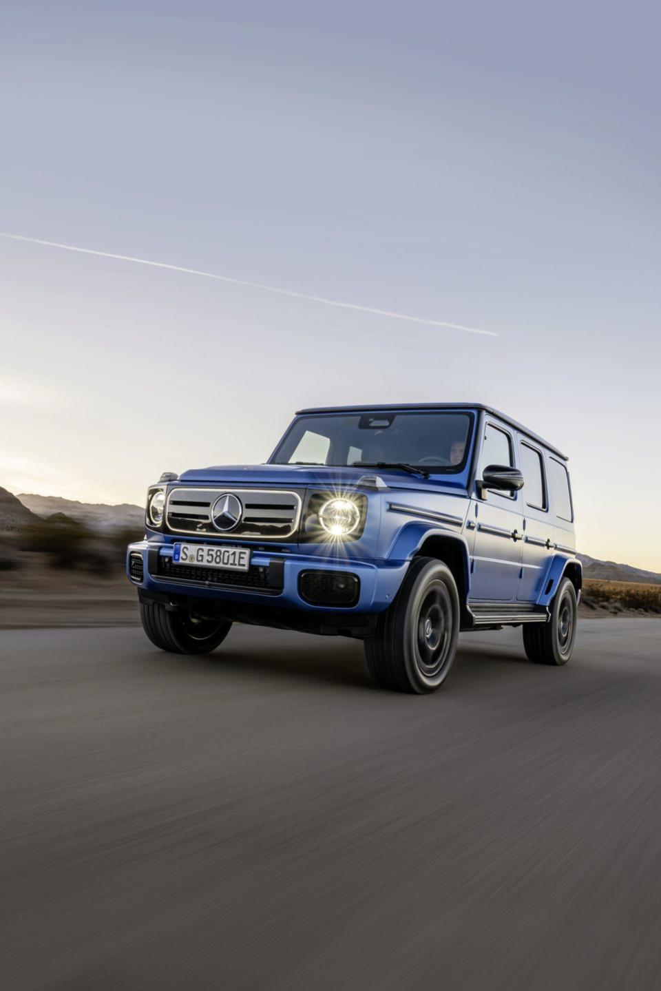 mercedes benz g 580 with eq technology press images