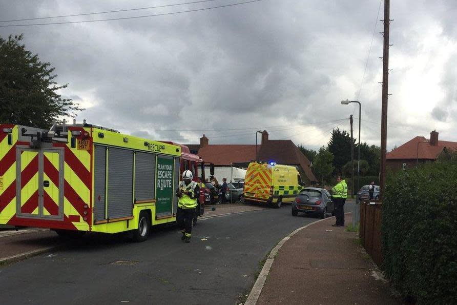 'Chemical incident': Emergency services were scrambled to the scene: @LAS_HART