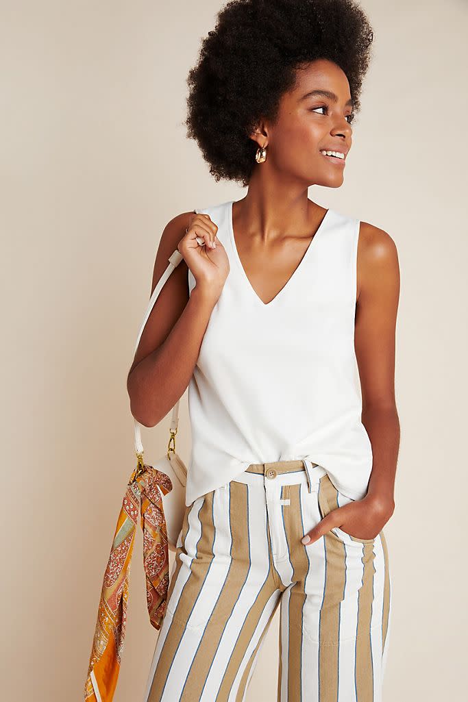 Devyn V-Neck Tank. Image via Anthropologie.